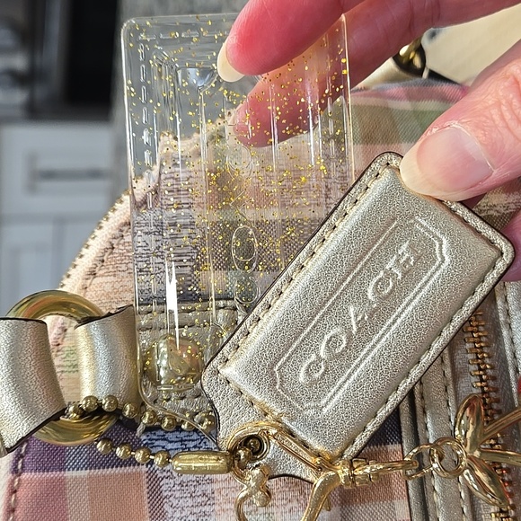 Coach Poppy Daisy Multicolor Madras Plaid Crossbody - Picture 4 of 16